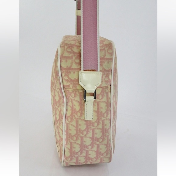 Dior Pink and Cream Monogram Crossbody Bag - Picture 4 of 15